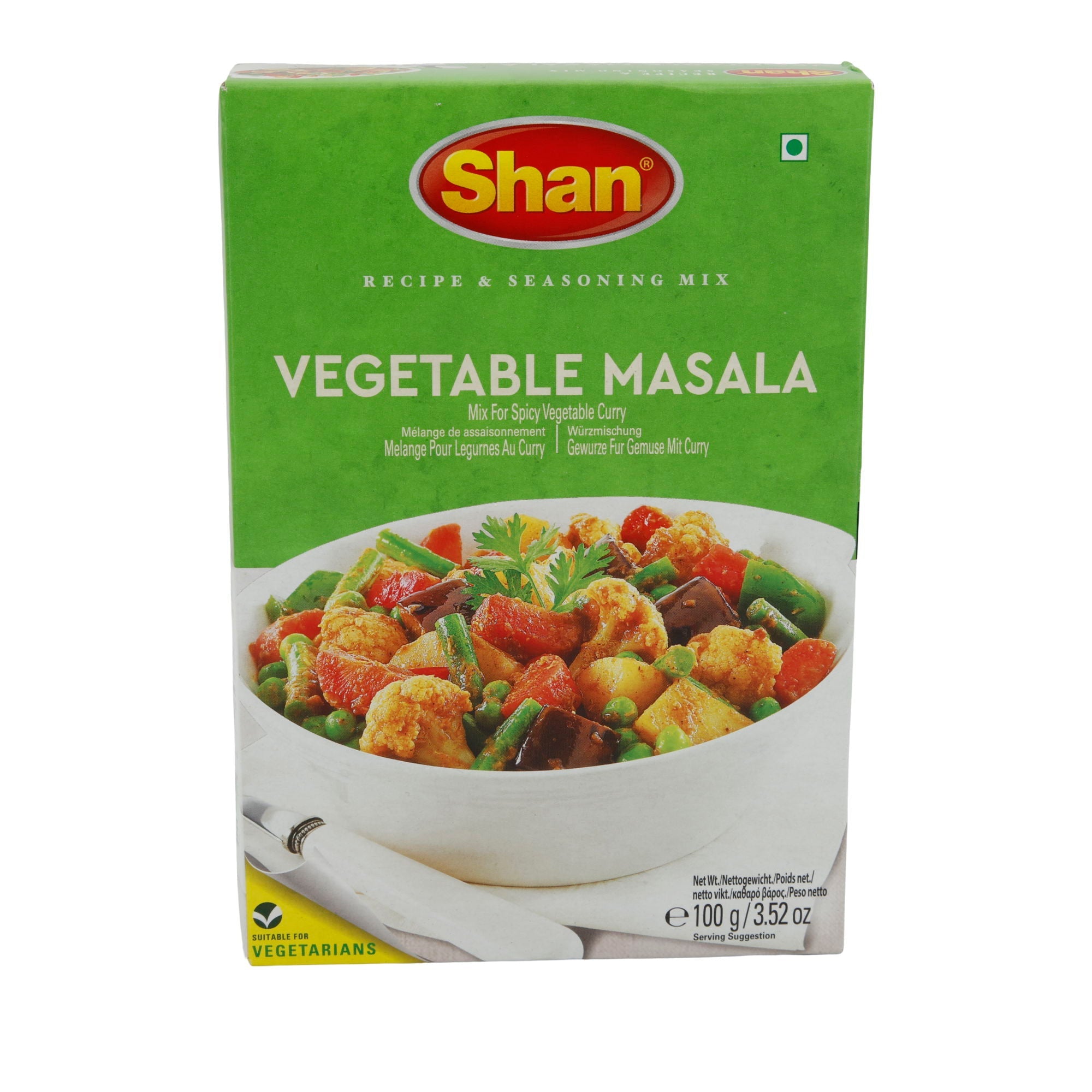 Gewürzmischung Shan | Vegetable Masala | Für würziges Gemüse-Curry | 100 g SHAN